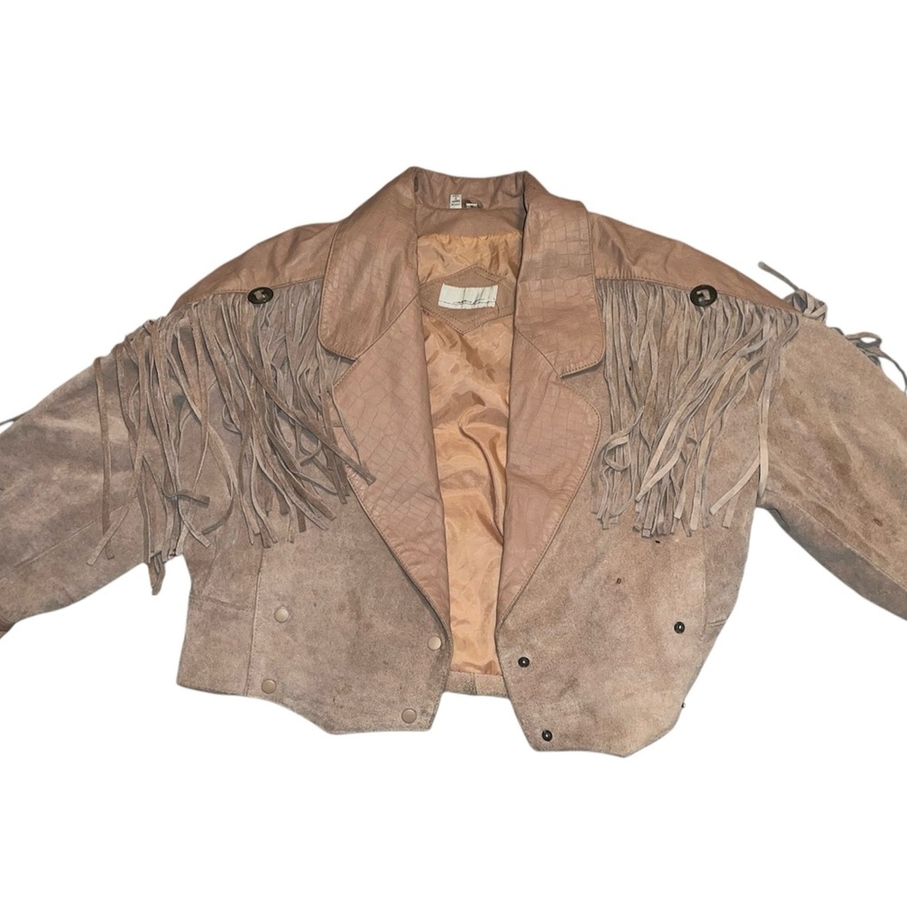Vintage Crop Leather Jacket